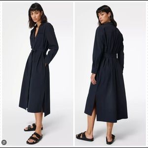 Sweaty Betty Commuter Shirt Dress Navy US 6